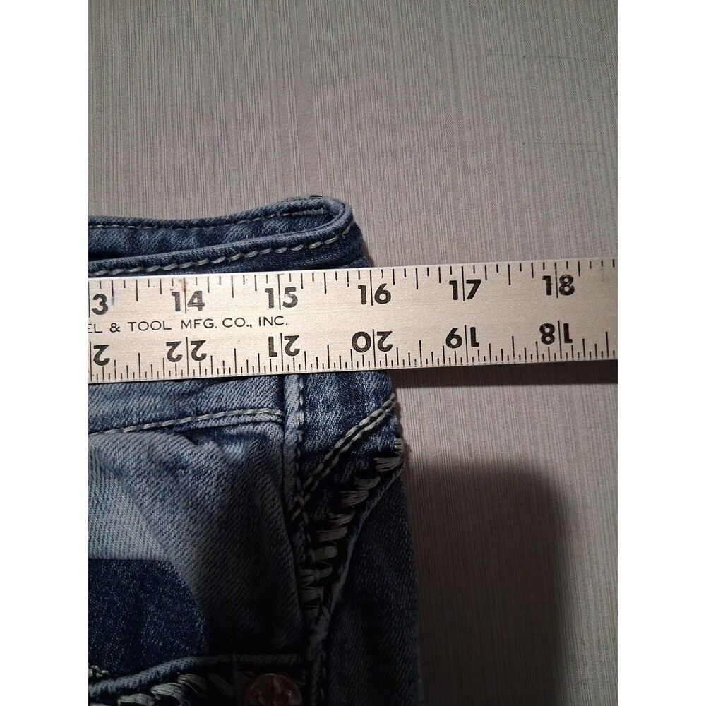 Miss Me Distressed Low Rise Ankle Skinny Blue Jeans Size 29 - Picture 7 of 9